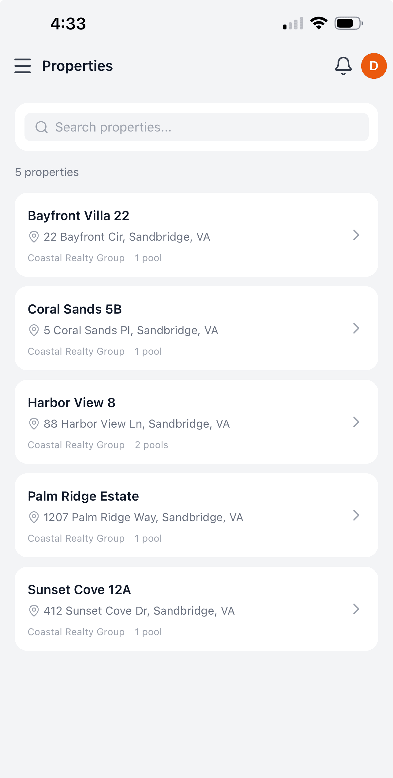 Property directory